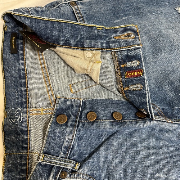 East West jeans 33x32, regular fit, hand finished, button fly - Picture 2 of 7
